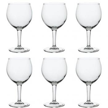 Caja de 6 Copas Combinado de Vidrio 62CL Transparente - No Apto Microondas