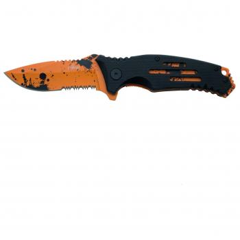 Navaja Third K0805S con diseño de agujeros en el mango y efecto sangre en la hoja