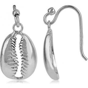 Córdoba Jewels | Pendientes en plata de ley 925 con diseño Concha Hippie Silver