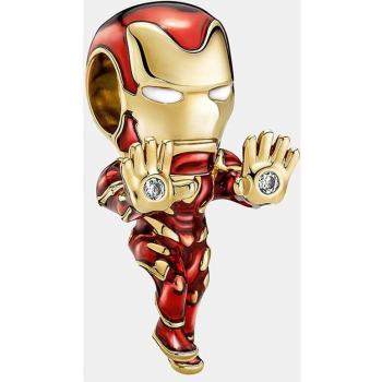 Charm Pandora Iron Man Los Vengadores de Marvel con Recubrimiento en Oro de 14k y Circonitas
