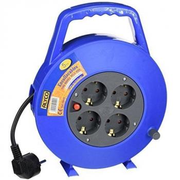 Alyco 199409 - Enrollacables, 5 metros, cable H05VV-F 3G1.0, 250 V