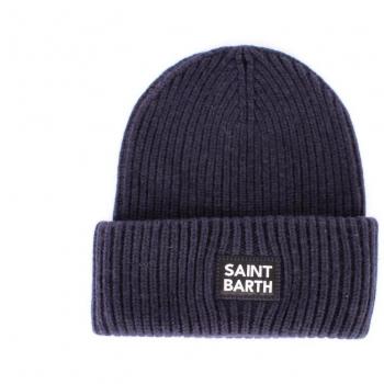 MC2 Saint Barth Beanie Hat without Visor for Men, Color: Navy, Size: One Size