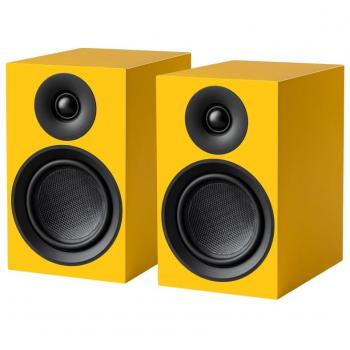 Pro-Ject Speaker Box 5 E Carbon Passive Bookshelf Speakers (Pair) - Satin Golden Yellow
