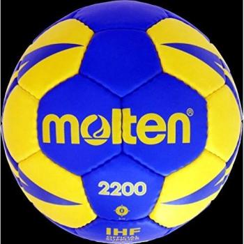 Molten H0X2200 Balón de Balonmano, Bebés niños, Amarillo y Azul, Talla 0