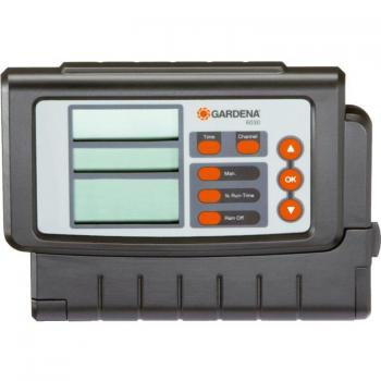 Programador de riego digital Gardena 6030 Classic, temporizador de riego, control del riego, para programar hasta 6 electroválvulas (01284-20), 24V