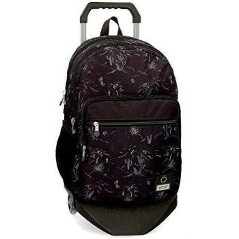 Enso West Mochila Doble Compartimento con Carro Negro 32x44x17 cms Poliéster 20.13L