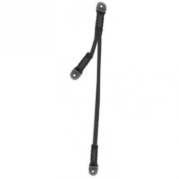 Cabo Anclaje Doble Lanyard Rock Empire - Cuerda de anclaje, diseño doble, fabricado por Rock Empire, ideal para trabajos en altura y escalada, con mosquetones de seguridad incluidos, longitud ajustable y