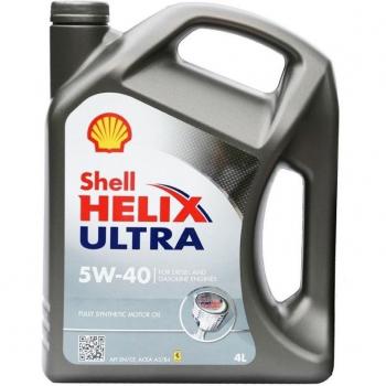 Shell Helix Ultra - Aceite para motor de gasolina y diésel 100% puro sintético 5W40 con tecnología Plus