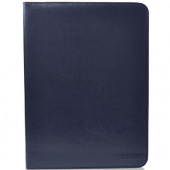 Portafolio A4 con cremallera azul oscuro 35x24x3cm