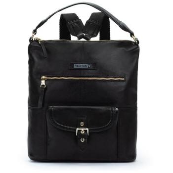 Mochila de mujer Pikolinos de piel convertible en bolso color negro COLUNGA WHA