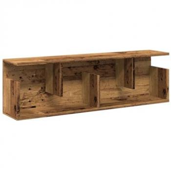 Mueble de pared madera de ingeniería envejecida 100x20x30 cm Vidaxl Marrón