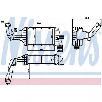 Intercooler Nissens 96788 - Intercooler de alta calidad, diseñado para optimizar el rendimiento del motor, fabricado con materiales duraderos y resistentes a la corrosión, compatible con una amplia gama de vehículos, incluye todas las