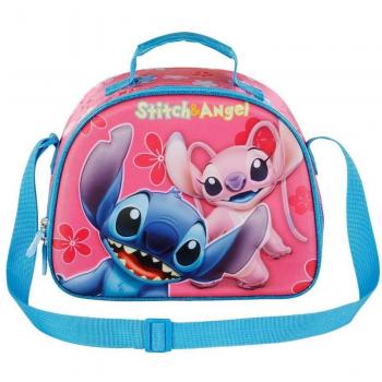 Portameriendas 3D Match Stitch Disney - Bolsa térmica con diseño tridimensional de Stitch, oficial de Disney y Karactermania
