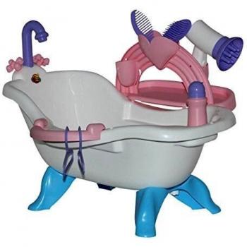 Juego de baño para muñecas con accesorios - bañera de 58 cm