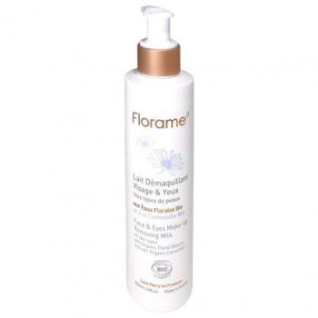 Leche desmaquillante para cara y ojos 200 ml Florame