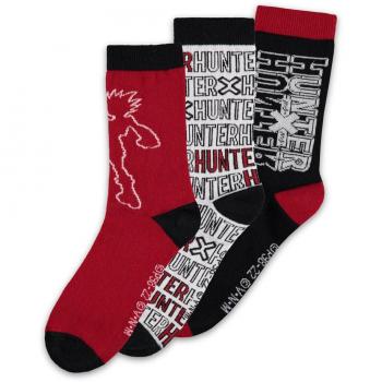 Calcetines Hunter x Hunter Pack de 3 Logo Oficial EU 39-42