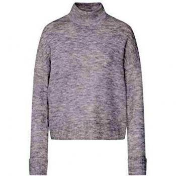 Vero Moda Rana - Jersey de Cuello Alto para Mujer, Color Gris Claro Gris Gris 36