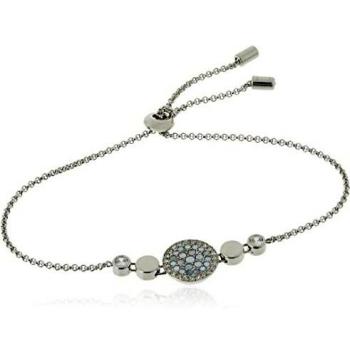 Pulsera Fossil Vintage Glitz de acero, nácar y cristal