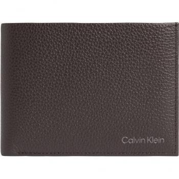 Calvin Klein Elegant Leather RFID-Blocking Wallet, Male, Brown, Size: ONE SIZE