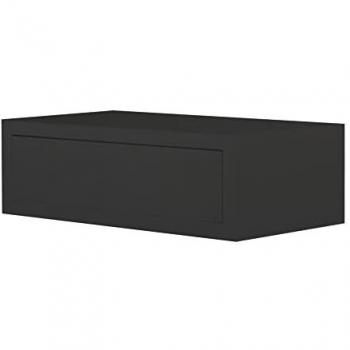 Estantería de pared con cajón LEGO Maxi, 45x14.3x23.7 cm, color negro - Ideal para salón y despacho