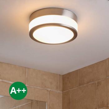 Plafón Flavi para el baño níquel mate