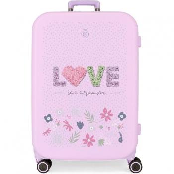 Maleta Enso Love Ice Cream rígida 70cm lila