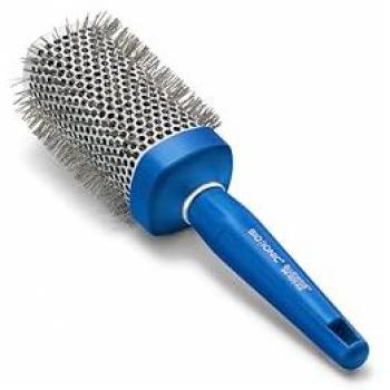 Bluewave Extra Large Nanoionic Conditioning Round Brush with Crimped Bristles and Soft Touch Handle