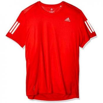adidas Own The Run tee Camiseta de Manga Corta, Hombre, Scarlet, S