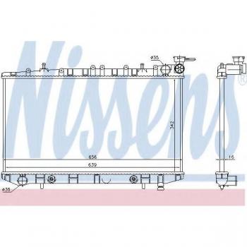 Radiador de refrigeración del motor Nissens 629731
