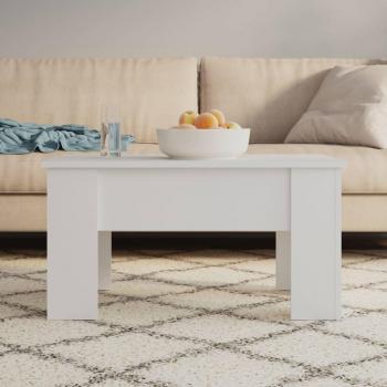 vidaXL White Engineered Wood Coffee Table 79x49x41 cm