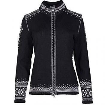 Dale of Norway 140th Anniversary Women's Wool Jacket - Black Offwhite Smoke Size S