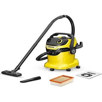 Kärcher WD 5 P Premium Aspiradora de Sólidos y Líquidos, 1100W, Capacidad de 25L, Función Soplado, Toma para Herramientas Eléctricas