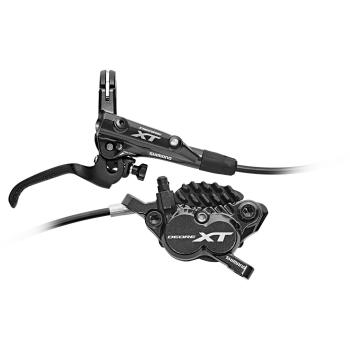 SHIMANO XT M80002 Freno 4 Pistones Trasero, Negro, S