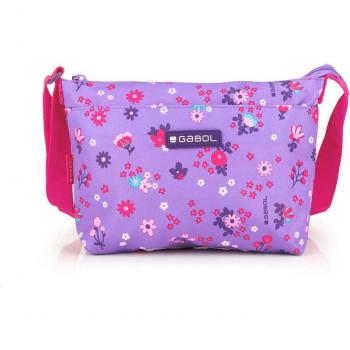 Bolso infantil Gabol VIOLET con flores y resistente al agua