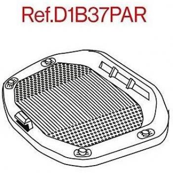 Shad D1B37PAR Platina/Parrilla Universal para Baúl Sh37, Negro
