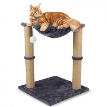 Rascador para Gatos Milo Mobiclinic® Pets Diseño 2 en 1 Hamaca y rascador 40 x 40 x 50 cm Resistente Fácil de Limpiar Cama Gatos Portátil y Ligero So