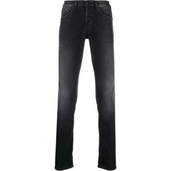 Dondup Slim-Fit Stretch Denim Jeans for Men in Black, Size W32