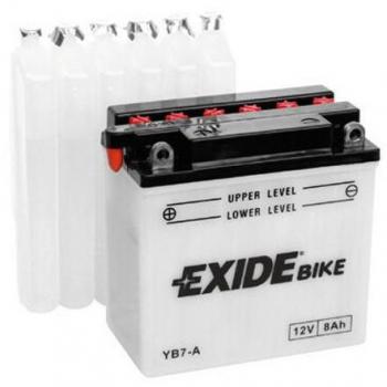 Batería de Moto 12V Convencional Marca Genérica EB7-A, 8 Ah (C10), 85A(EN), Dimensiones 135x75x135mm