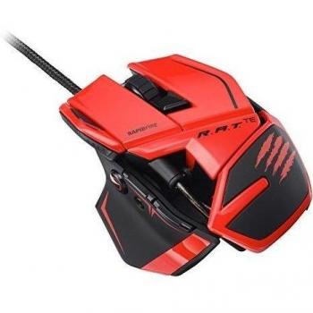Mad Catz - Ratón R.A.T. TE, Color Rojo