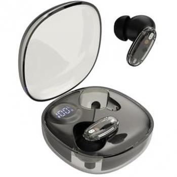 Auriculares Bluetooth Mars Gaming MHIB2, Sonido Inmersivo, 24 Horas de Reproducción, Diseño Ergonómico y Estuche Negro