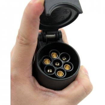 smartspec 7 pin remolque Socket w/Cap Clip 12 N Plástico enchufes de remolque