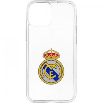 Funda Oficial Real Madrid Escudo Transparente para iPhone 13 Mini