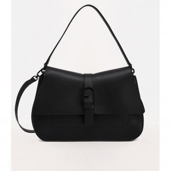 Furla Flow L Top Handle Women's Handbag in Black, Shoulder Bag, Size: OS, Leather, 33 cm