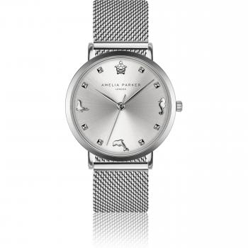 Amelia Parker Charm Mesh Women's Watch