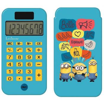 LEXIBOOK - Calculadora de bolsillo con tapa Minions