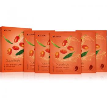 KORIKA SuperFruits Goji Berry - Set of 5 Anti-aging Face Sheet Masks