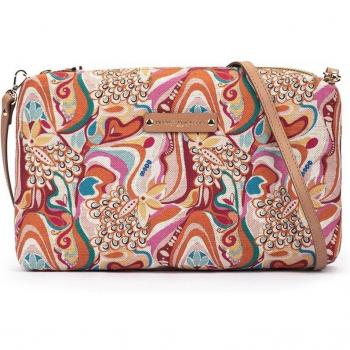 Pedro Miralles Bolso bandolera de tejido estampado multicolor modelo MASAYA