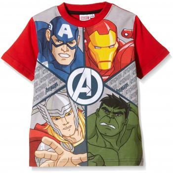 Avengers Camiseta Manga Corta Star Wars, Niños, Rojo, T08 años