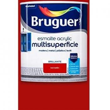 Bruguer Acrylic Multisuperficie Esmalte al agua Brillante Bermellón 750 ml
