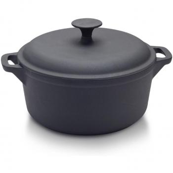Cazuela de hierro fundido grande de 28 cm 5.5 litros Metaltex
